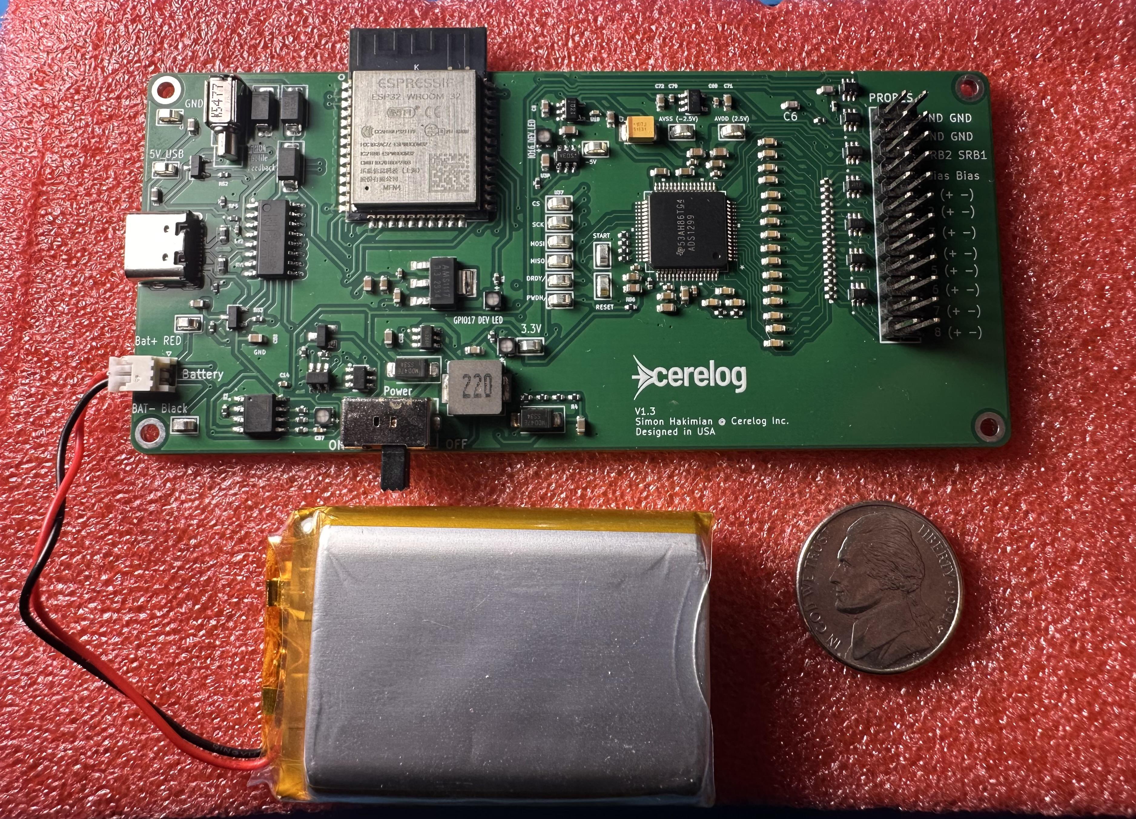 Cerelog EEG Circuit Board