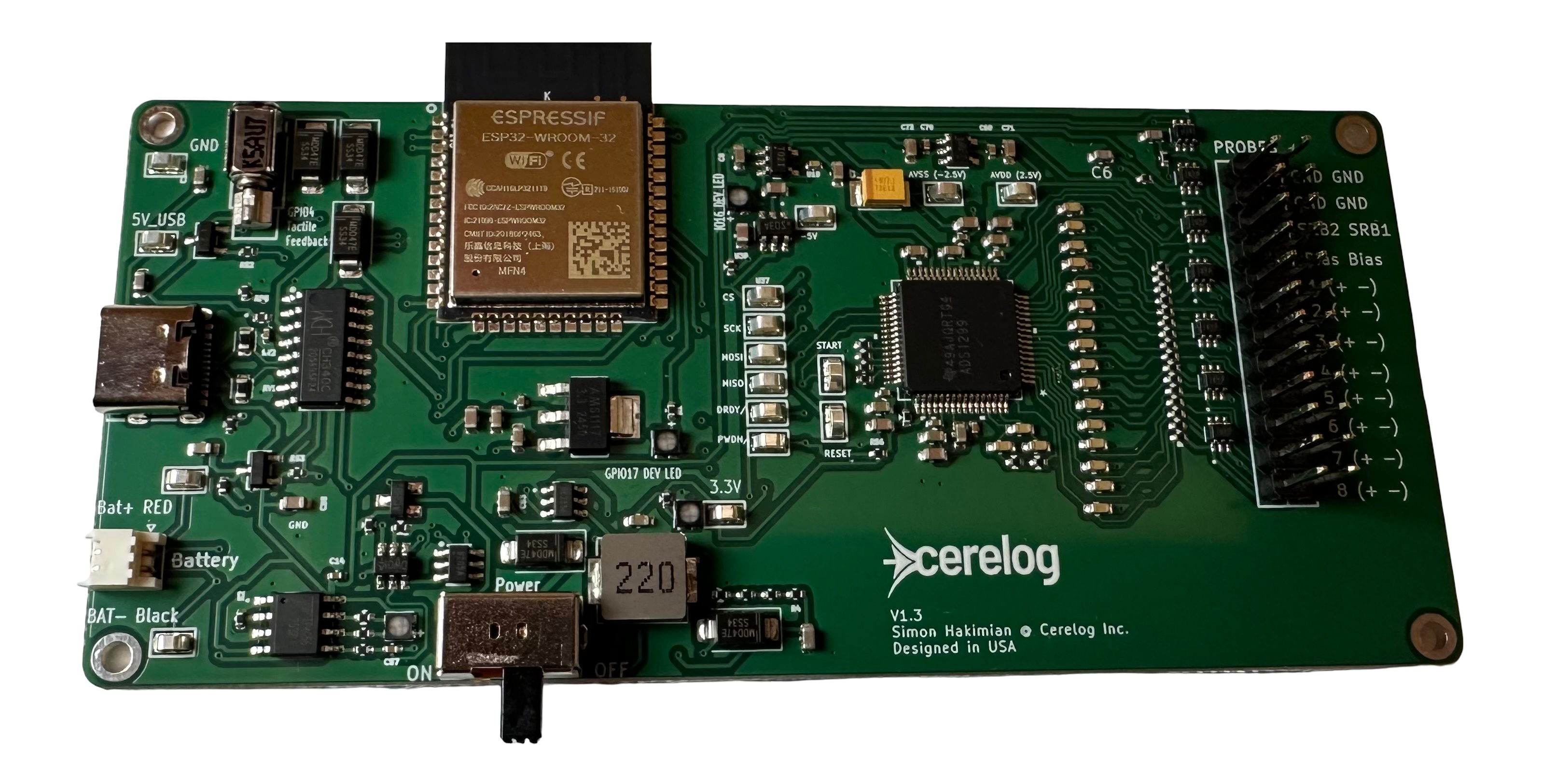 Cerelog EEG Circuit Board